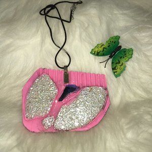 Reversible Rare Unique Vintage One of a KInd Handmade Necklace